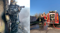 Terrible incendio de una casa en Lomas: trabajaron dos dotaciones de Bomberos