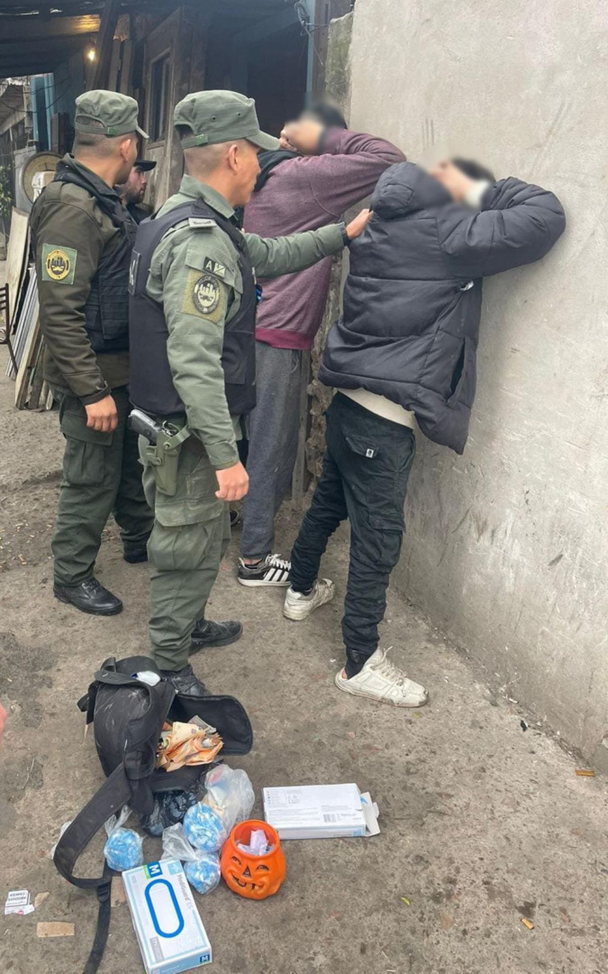 Parte del operativo realizado por Gendarmería en Lomas de Zamora. 