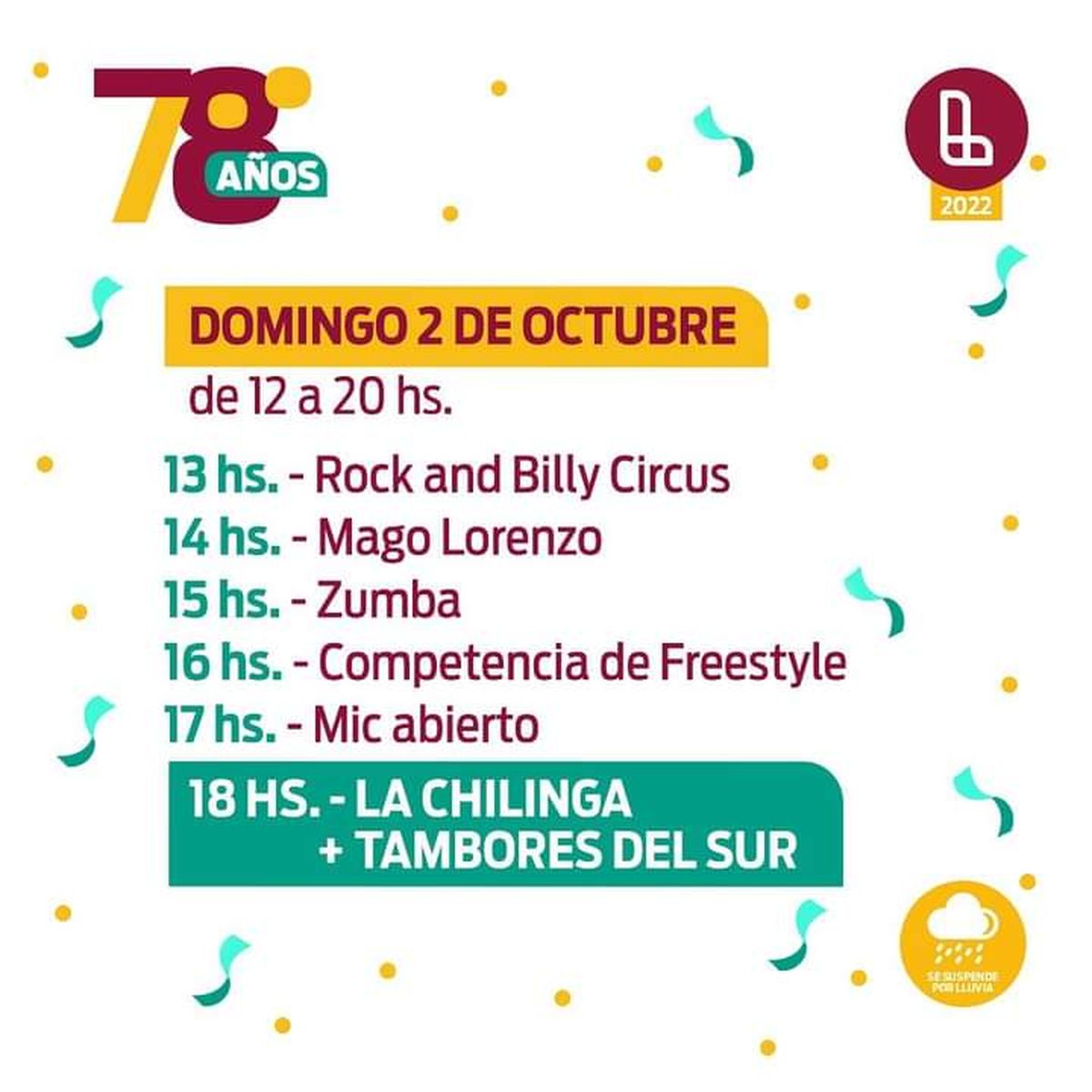 El festival será este sábado y domingo en el Parque Eva Perón.