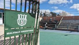 adiab: el circulo de malvinas argentinas continua con las reformas en su cancha