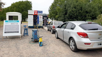 Instalan la planta móvil para realizar la VTV en San Vicente 