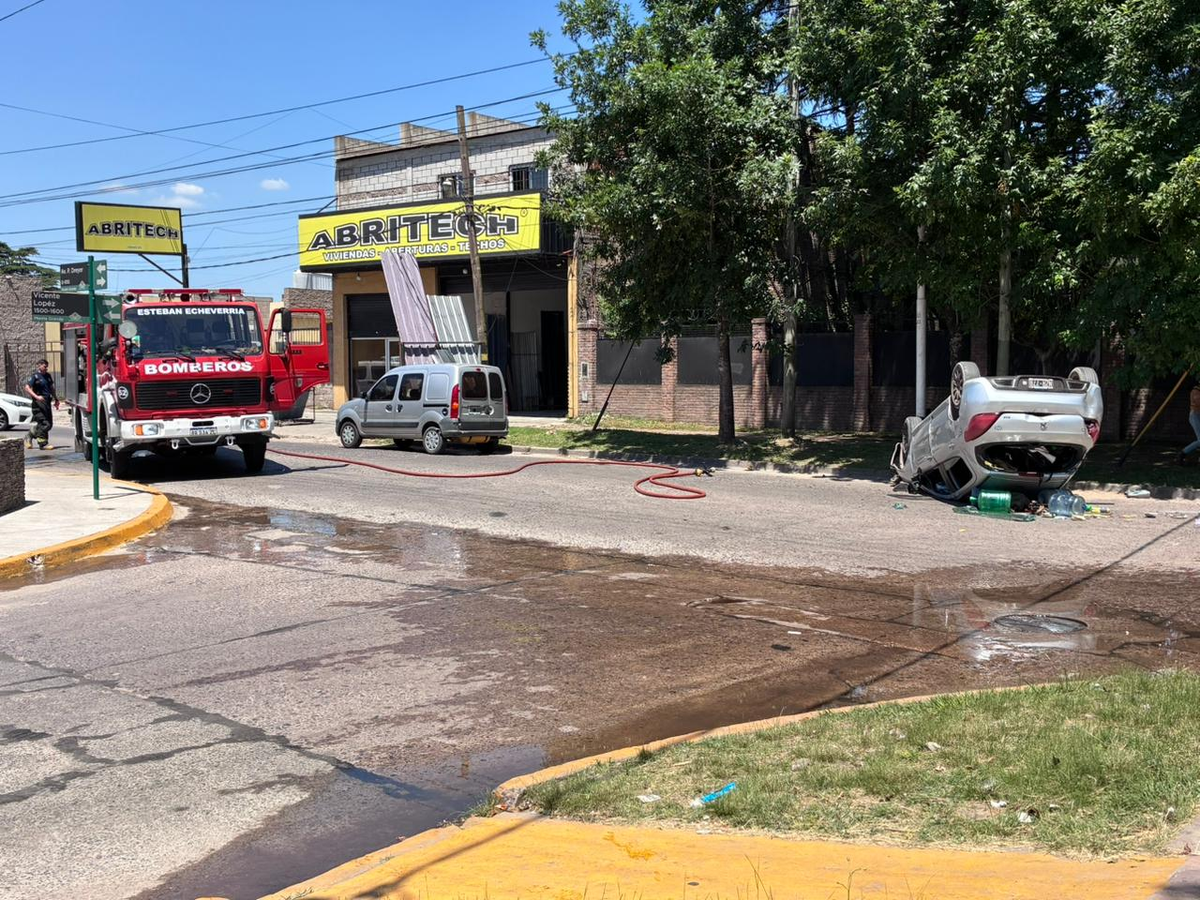 Se realizó un operativo en Monte Grande por el accidente.