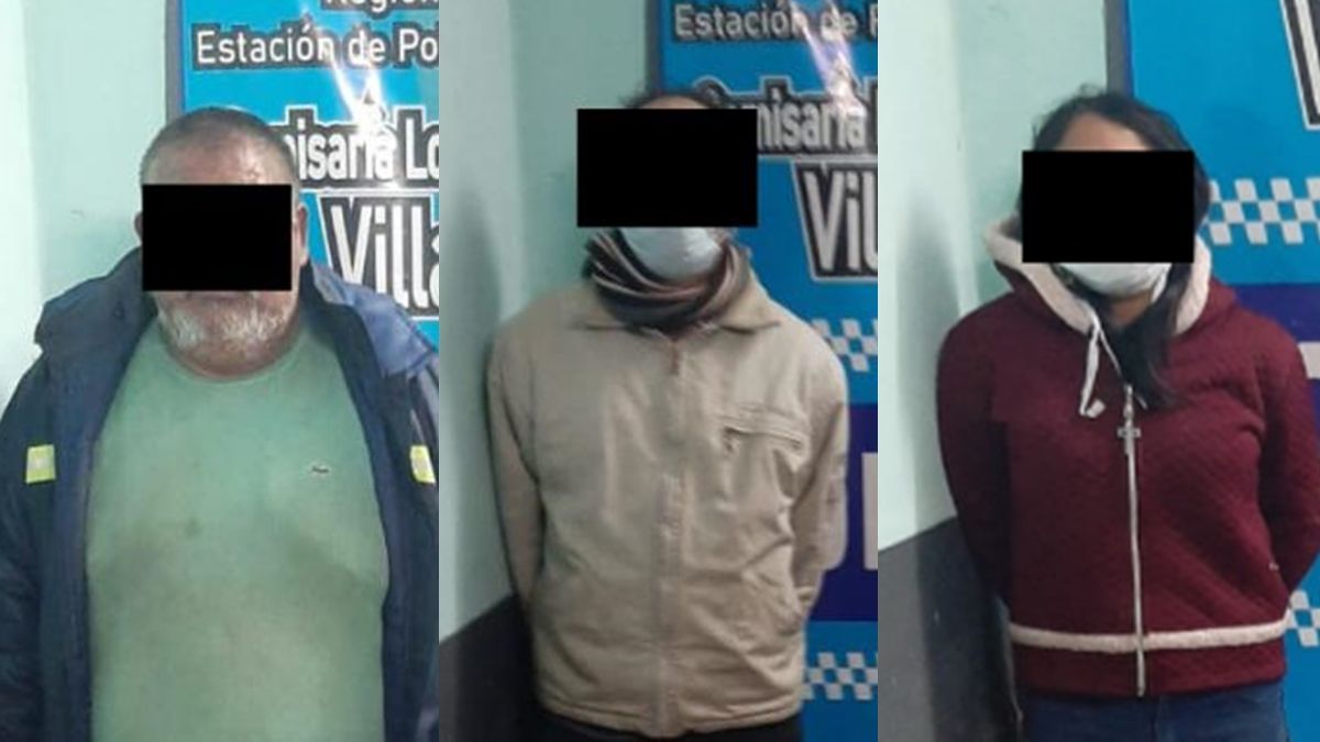 Algunos de los detenidos por el homicidio del anciano en Temperley.