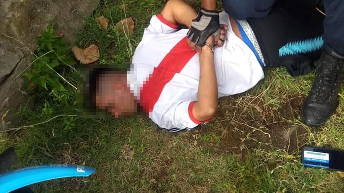 El delincuente detenido en Burzaco.