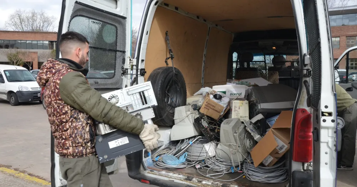 Así se desarrolla la campaña de reciclaje en la UNLZ.  