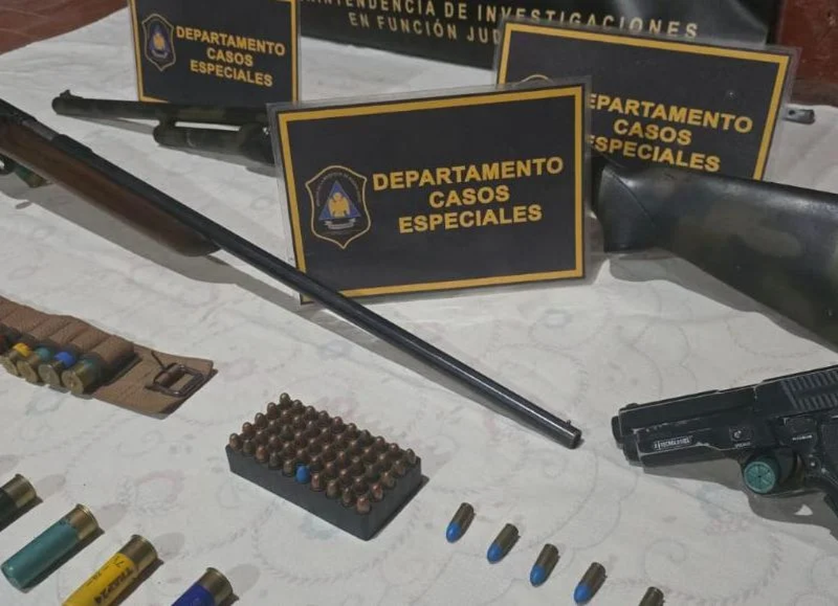Secuestraron armas y municiones. Secuestraron armas y municiones.