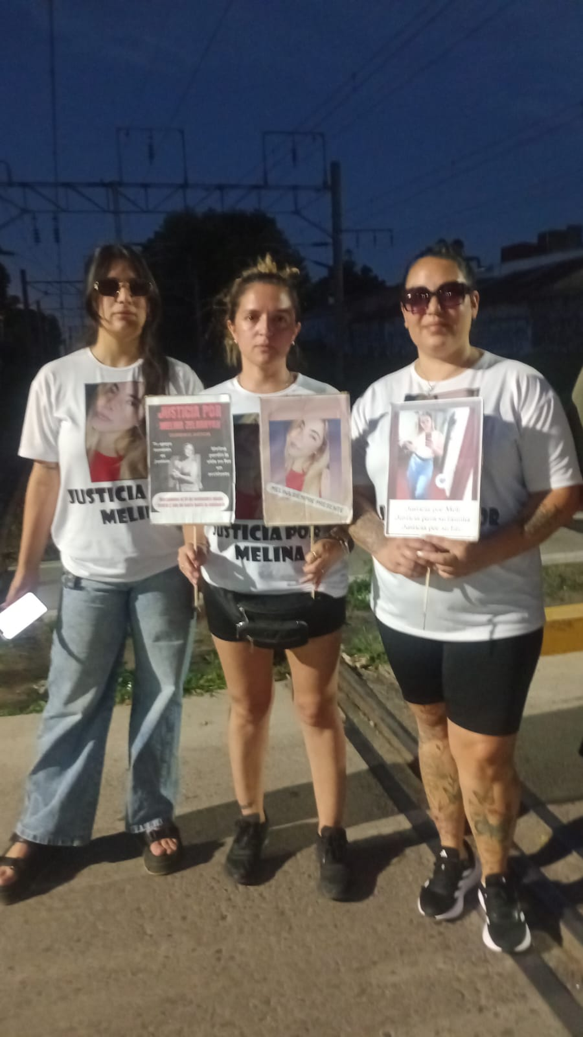 Tías de Melina, una de las víctimas del accidente en Monte Grande.