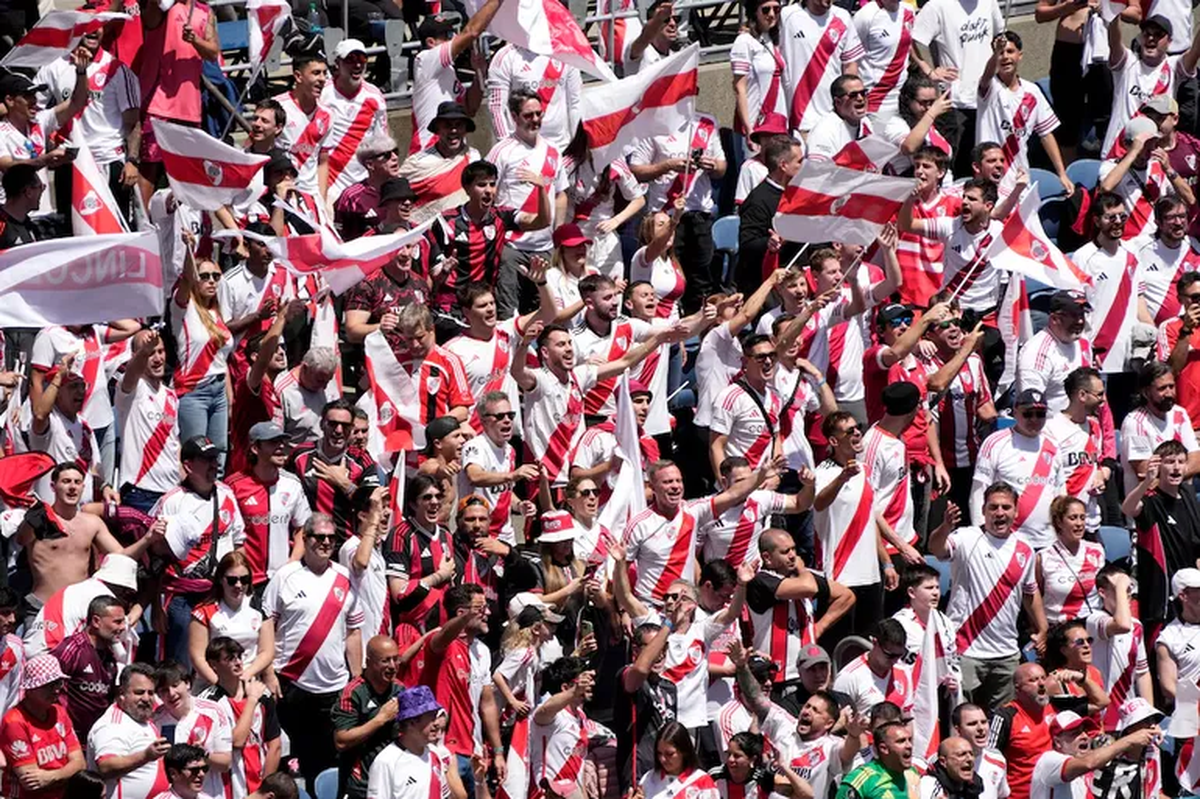 La hinchada de River en el Mundial de Clubes.