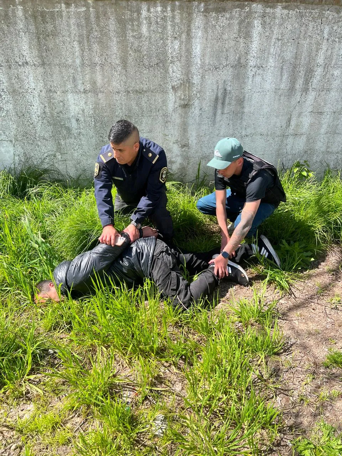 La detención del hombre en Lanús. 