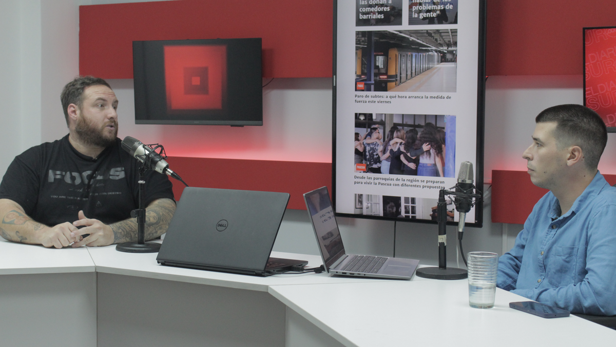 Federico Fagioli visitó el pasado viernes el estudio de streaming de El Diario Sur y FM Extremo Sur.