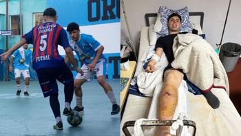 Un jugador de futsal de Turdera tuvo un grave accidente y debe juntar 2 millones de pesos para operarse