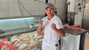 Es carnicero en Glew y sueña con ser campeón mundial de boxeo: Quiero traerle el cinturón a mi papá