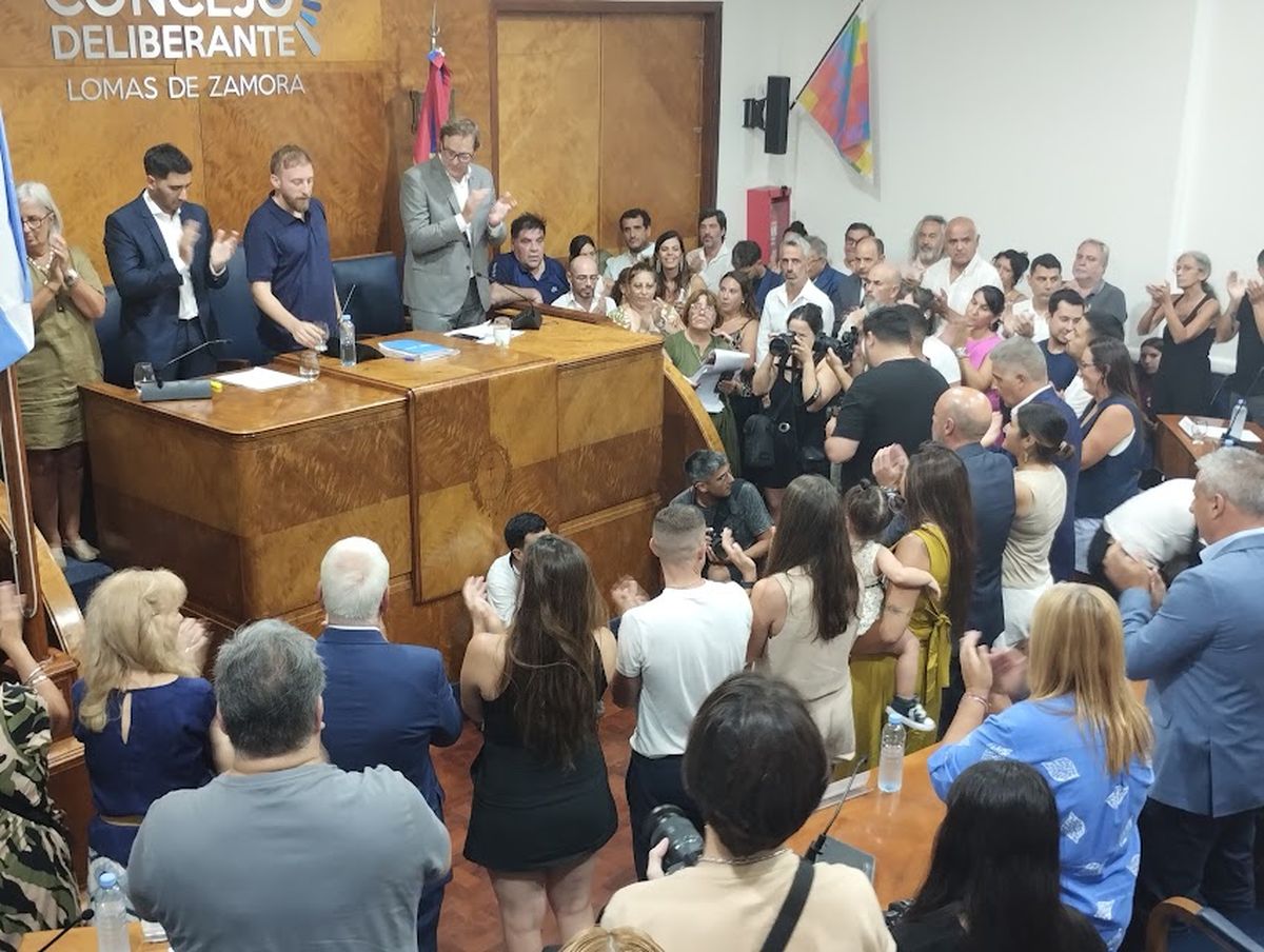 El intendente de Lomas de Zamora, Federido Otermín, abrió el período de sesiones del Concejo Deliberante. 
