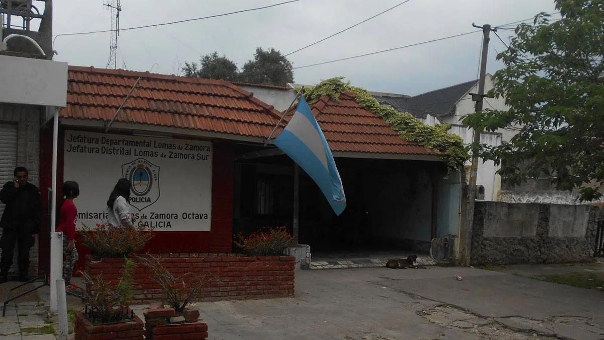 La comisaría de Villa Galicia en Lomas de Zamora. 