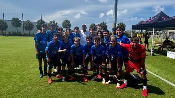 Los chicos de Canning estuvieron con Lionel Messi antes del partido con Inter Miami