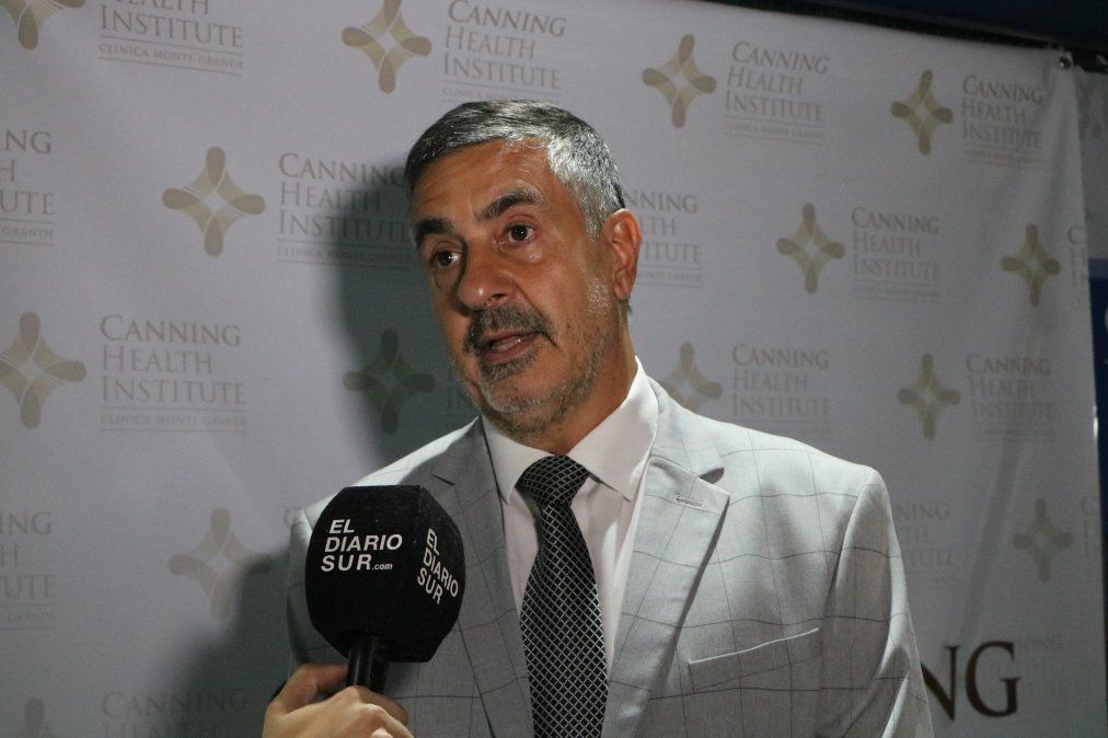 El CEO de Clínica Monte Grande y Canning Health Institute, Carlos Santoro.