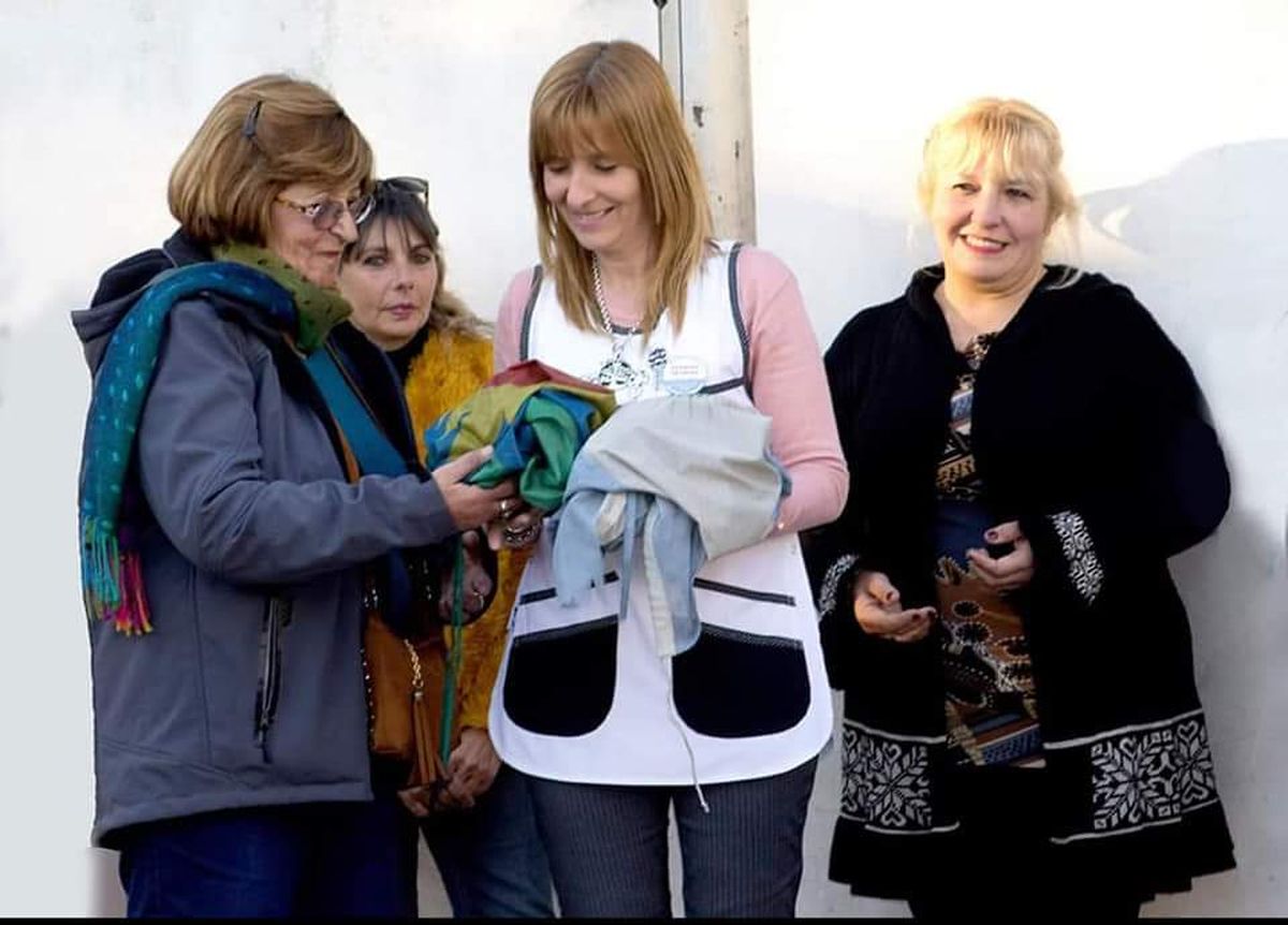 El día de su jubilación con su 