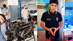 la escuela tecnica de san vicente y el monsenor schell presentaron una mano robotica y un motor desde cero