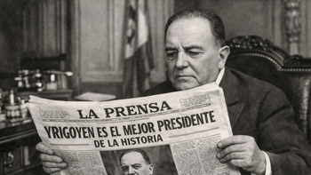 El diario de Yrigoyen multiplicado por millones