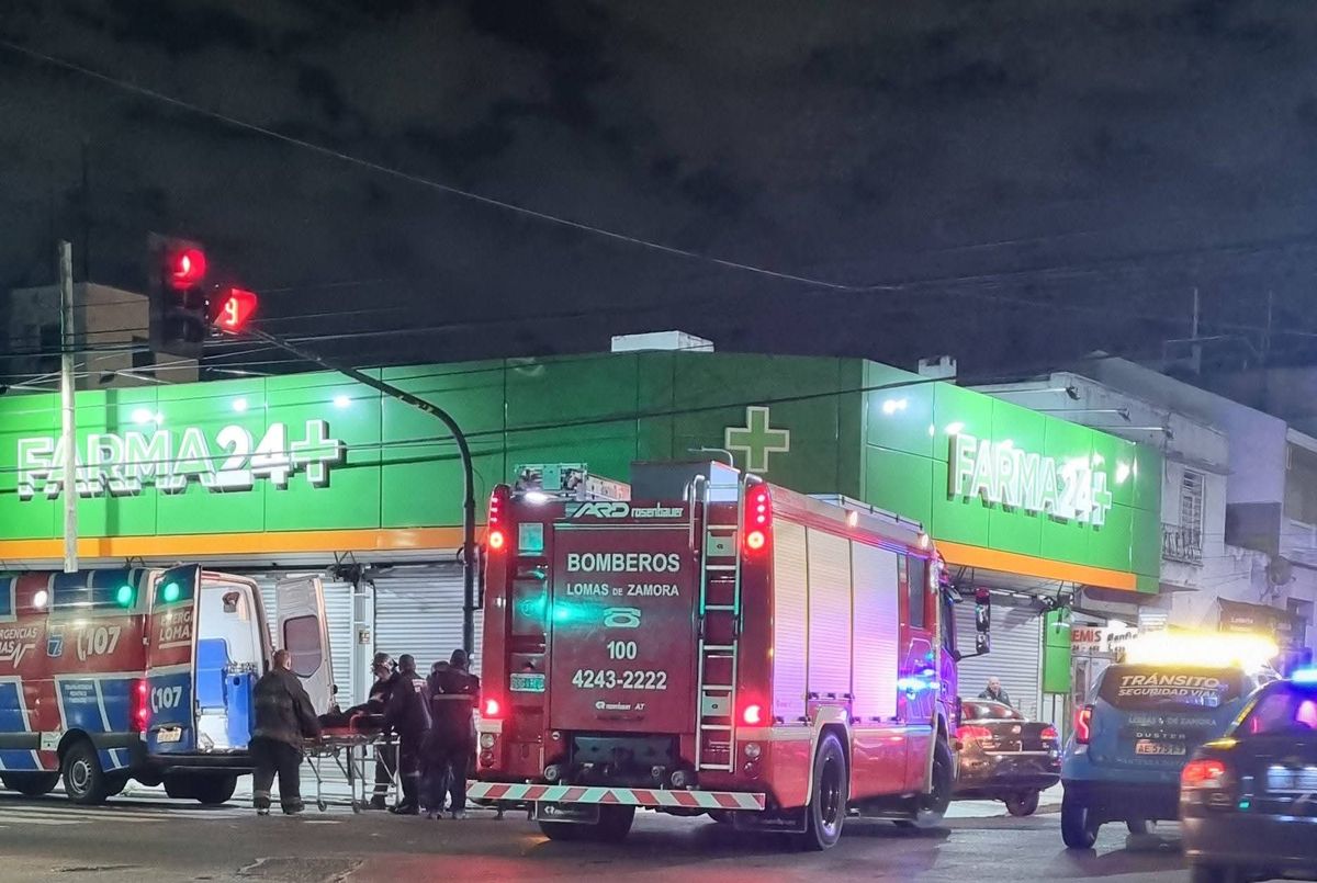 El accidente ocurrió en una esquina céntrica de Banfield.