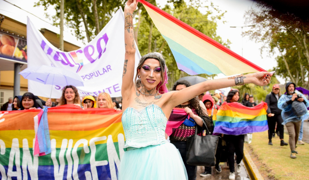 La Marcha del Orgullo LGBTIQ+ en San Vicente.