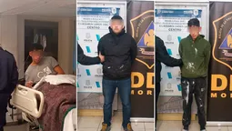 lanus: tres detenidos al ser descubiertos en una entradera y tirotearse con la policia
