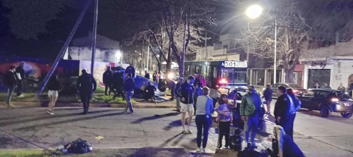 El accidente ocurrió en la Av. Nuestras Malvinas y Wieman. 