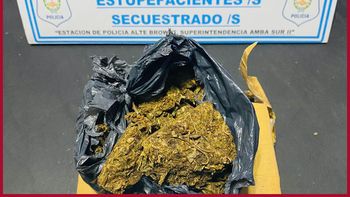 Detuvieron a un hombre cuando vendía droga en Almirante Brown.