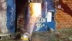 feroz incendio en un kiosco en temperley: hubo fuga de gas