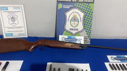 Le disparó al perro de su vecino en San Vicente y quedó detenido