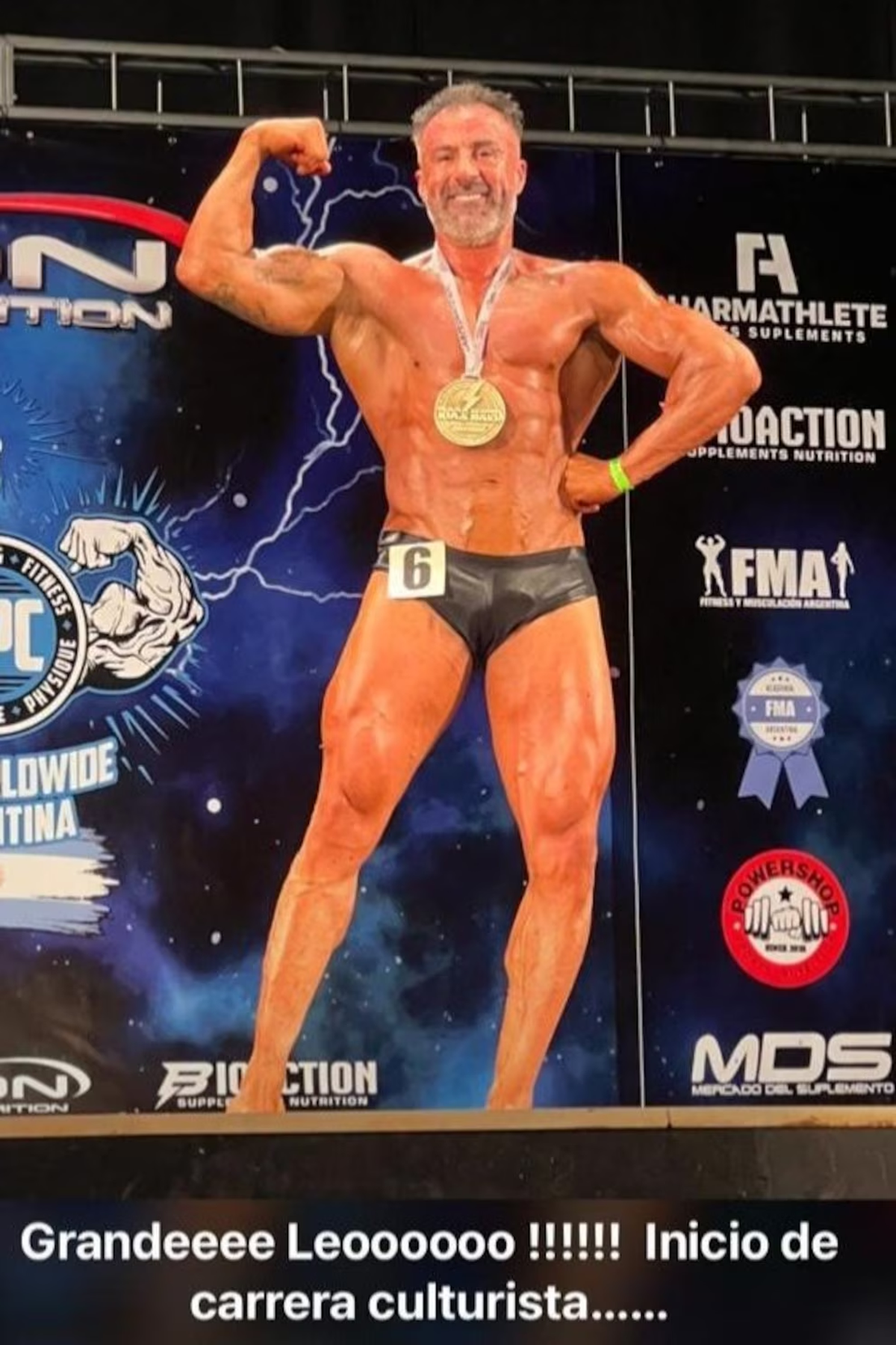 El posteo sobre Leopoldo Luque que rápidamente se hizo viral en redes sociales.