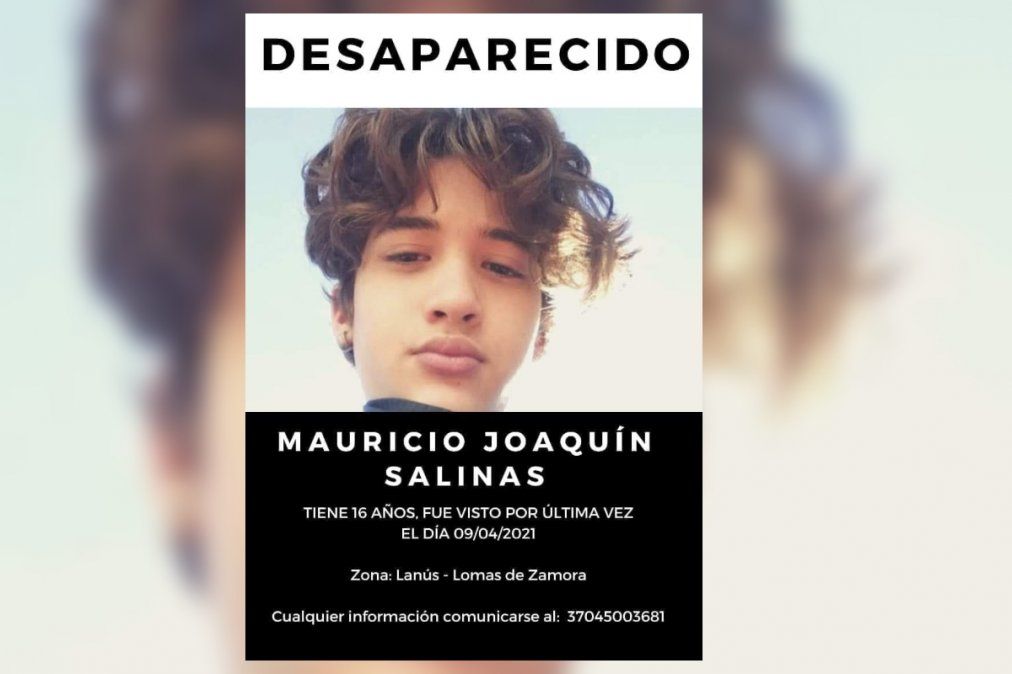 Mauricio Salinas desapareció en Lanús Oeste desde el 9/4/2021