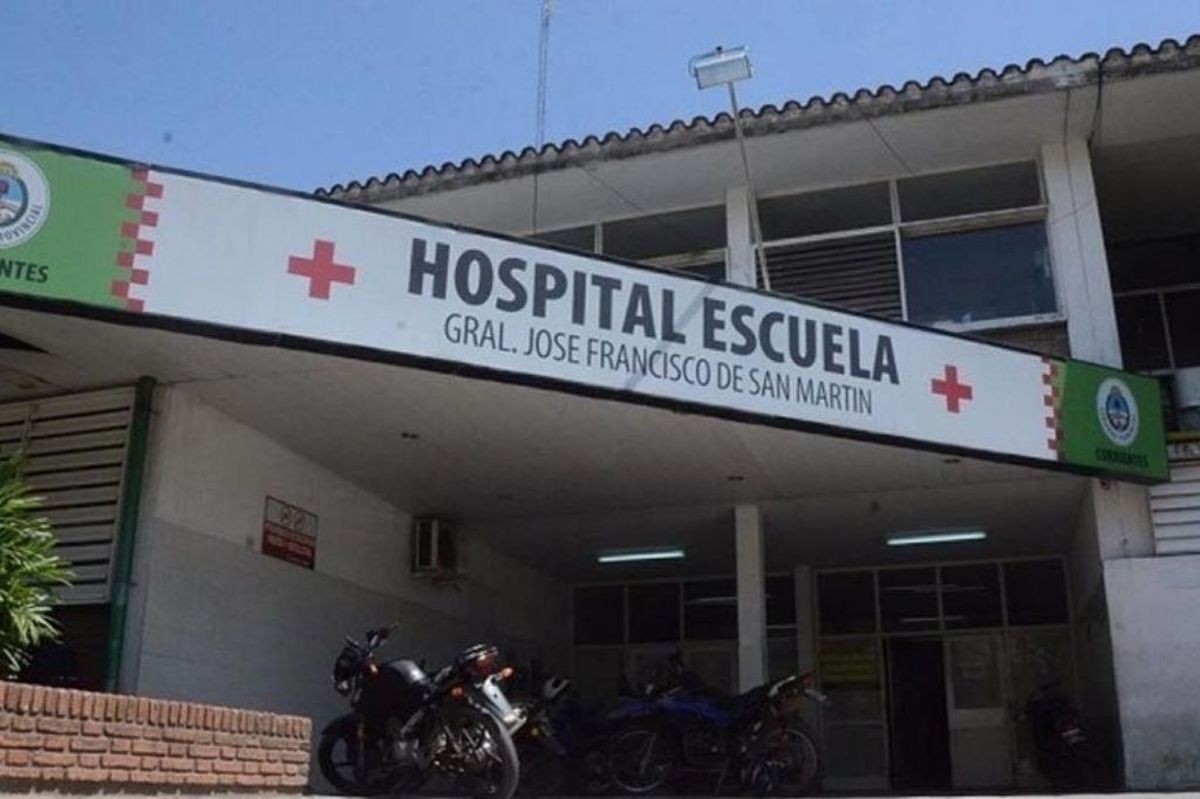Jorge Luis Arce viajó desde Lomas de Zamora a Corrientes y ahora está internado en el Hospital Escuela. 