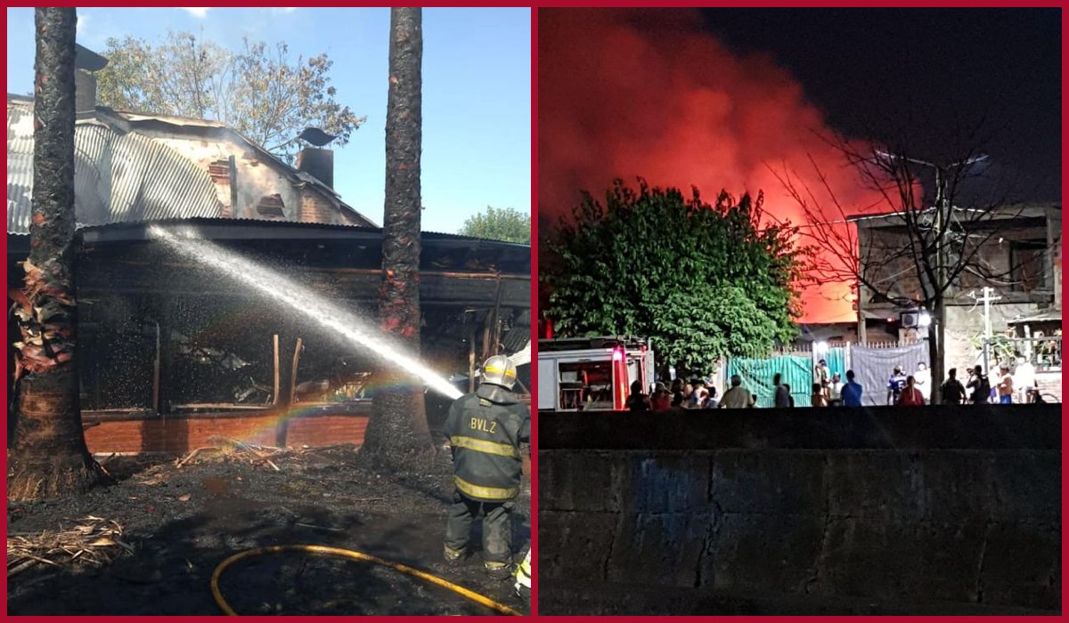 Fin de semana de incendios en Lomas: los bomberos trajabaron más de 5 horas.