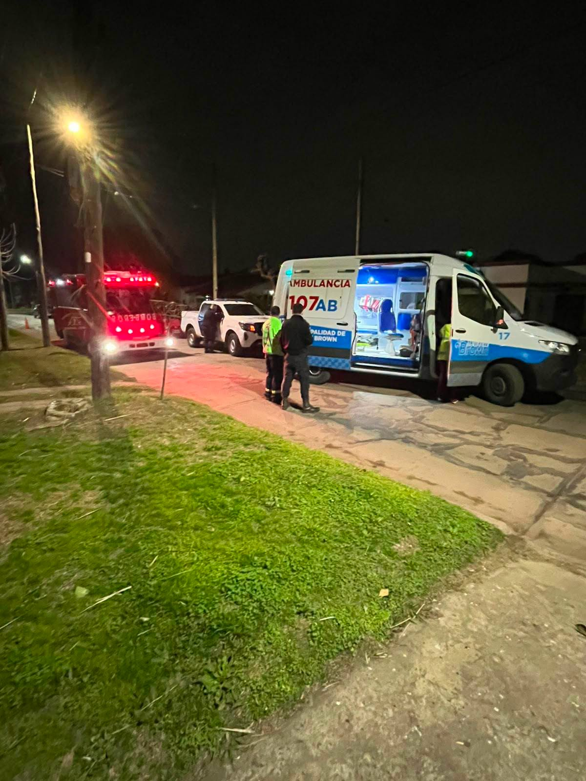Equipos de emergencias de Almirante Brown acudieron al lugar.&nbsp;
