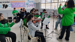 la orquesta huergo de 9 de abril cumple 15 anos y prepara una gira por escuelas de esteban echeverria