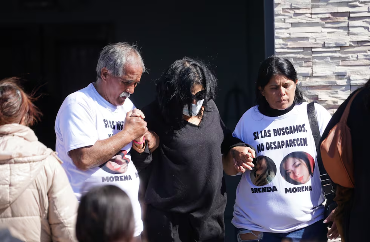 El velatorio de las víctimas en La Matanza. 