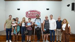 entregaron pases libres de transporte a personas con discapacidad en san vicente