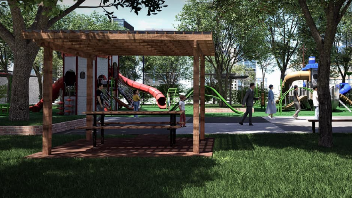 El espacio de Lomas de Zamora contará con más de 45 juegos y pérgolas.