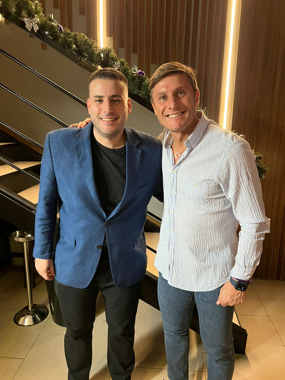 El ex capitán de la Selección Argentina eligió celebrar su aniversario en Montblanc.