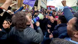 milei se bajo del acto en ezeiza y no hara mas campana en buenos aires
