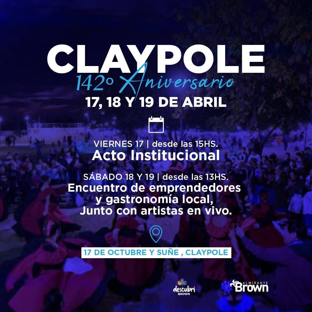 Flyer difundido por la Municipalidad.