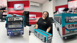 monte grande: una vecina crea colectivos de madera inspirados en lineas reales