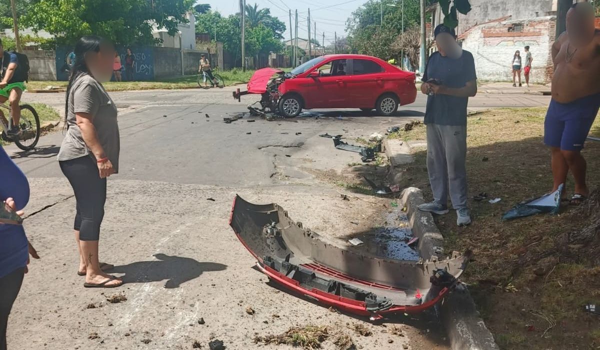 De esta manera quedó el auto.