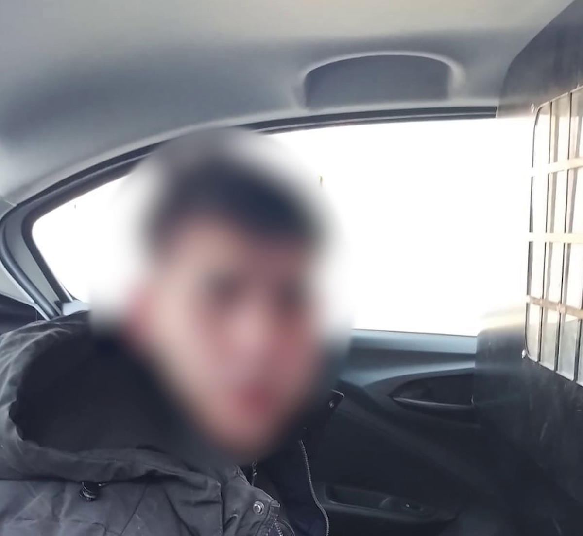 El joven que fue detenido durante el operativo en Almirante Brown.&nbsp;