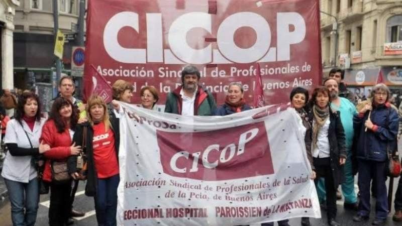 El sindicato Cicop vuelve a parar en hospitales bonaerenses