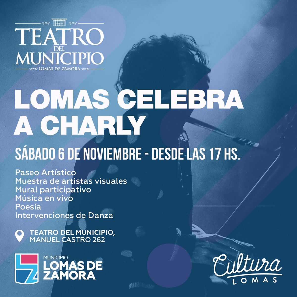 Homenaje a Charly García en Lomas de Zamora.