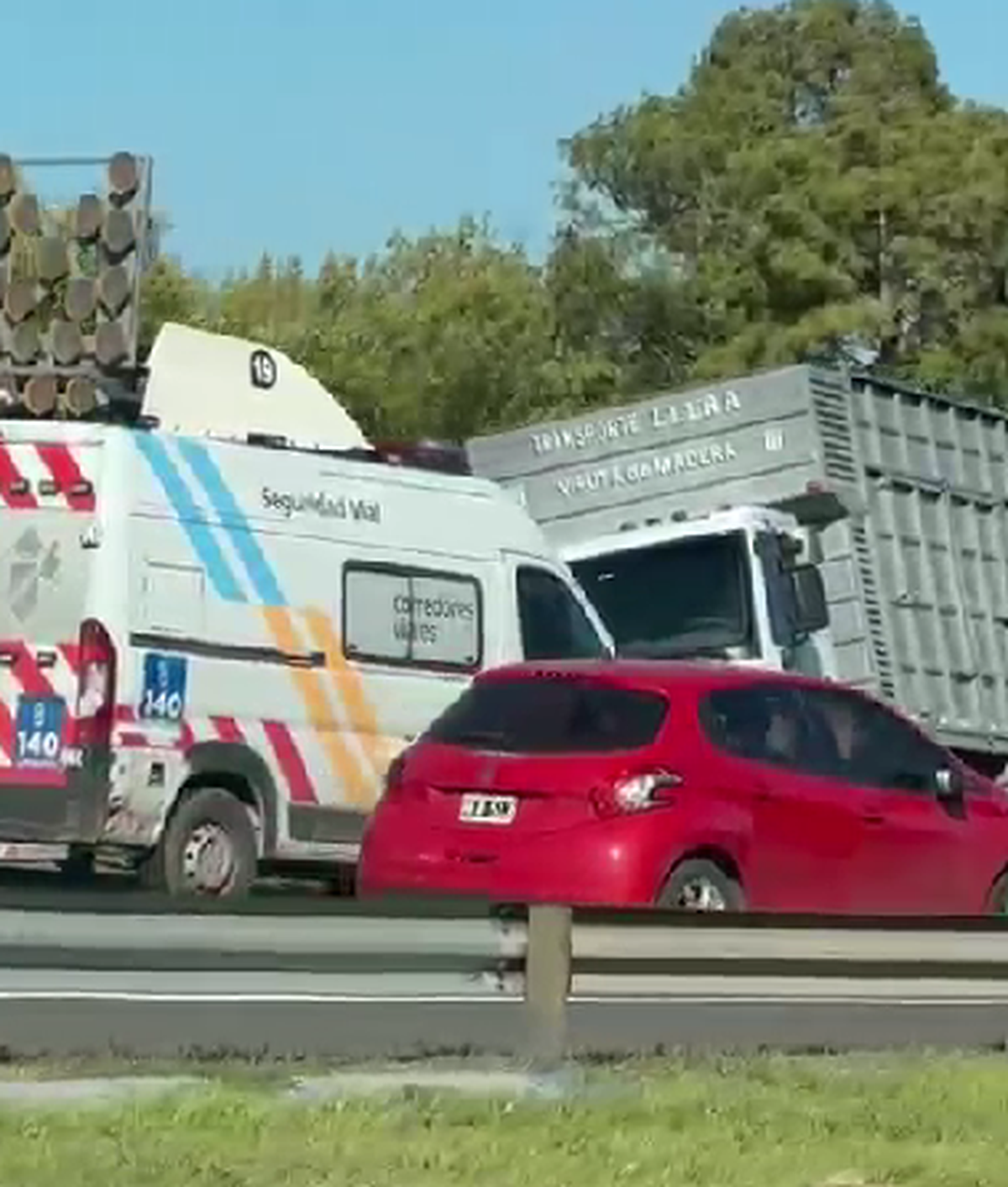 El accidente ocurrió en el km 29 de la Autopista Riccheri en Ezeiza. 