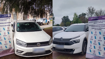 San Vicente: cuatro detenidos por circular en autos robados tras una persecución policial