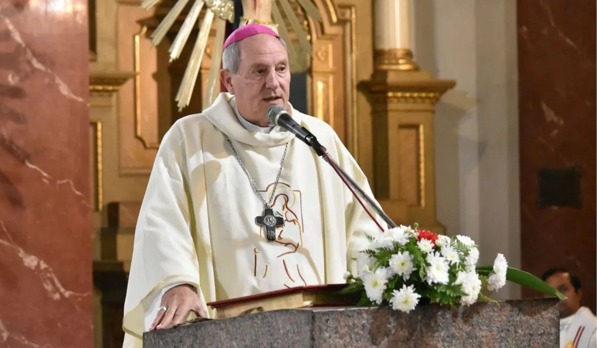 El obispo de la diócesis de Lomas de Zamora, monseñor Jorge Lugones.